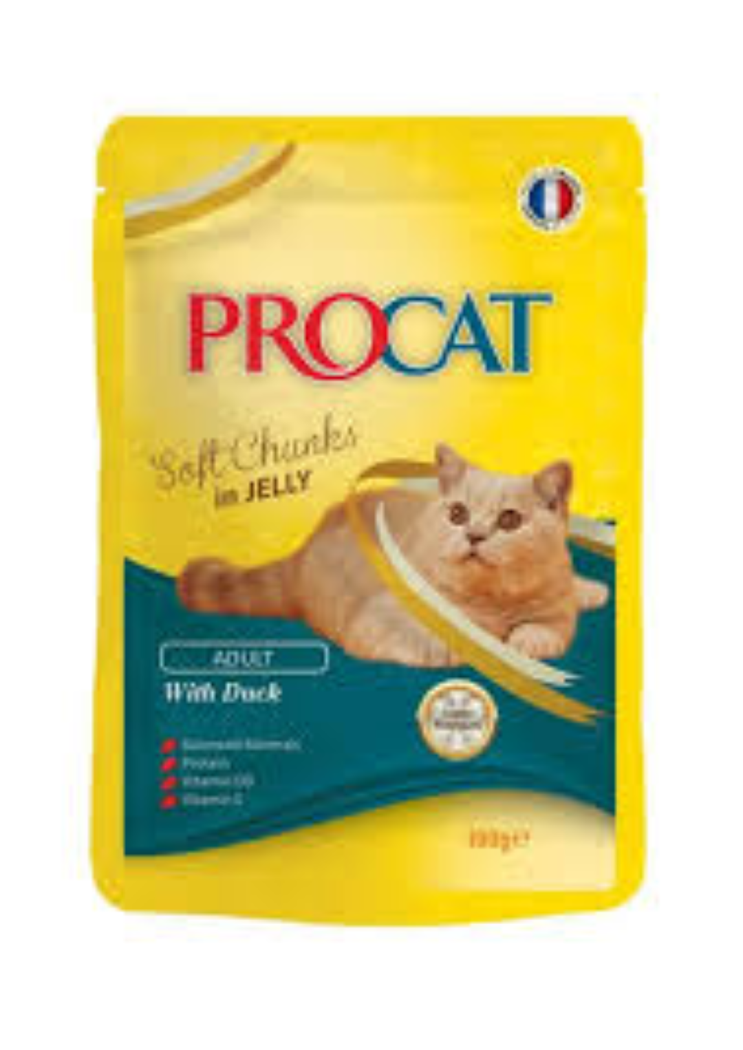 PROLINE POUCH FOR CAT DUCK CHUNK IN JELLY 100G